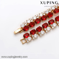 71266 Xuping wholesale jewellery shop interior decoration luxury gold bracelet pave gemstones